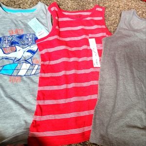 Boys Size 8 Lot of 3 Sleeveless Tanks NWT